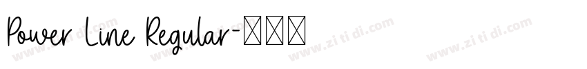 Power Line Regular字体转换 Power Line Regular字体转换